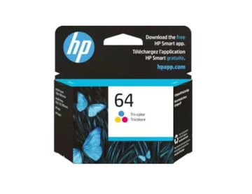 HP 64 Tri-color Original Ink Cartridge, N9J89AN#140