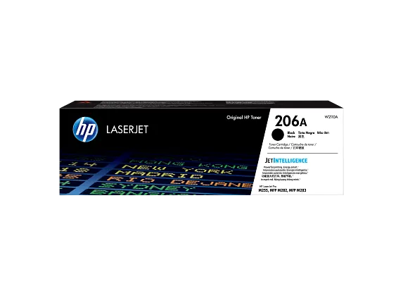 HP 206A Black Original LaserJet Toner Cartridge, W2110A
