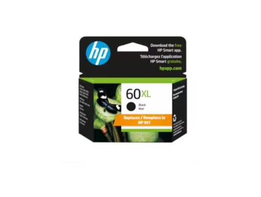 HP 60XL High Yield Black Original Ink Cartridge, CC641WN#140