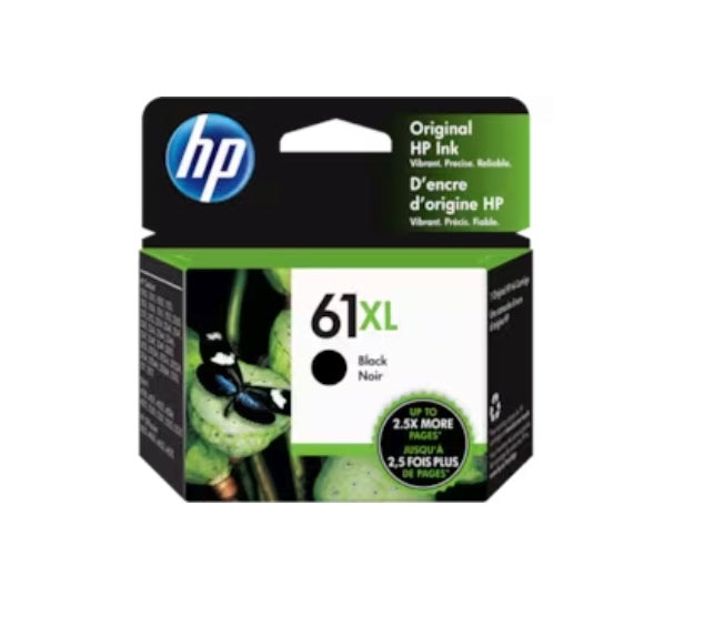 HP 61XL High Yield Black Original Ink Cartridge, CH563WN#140