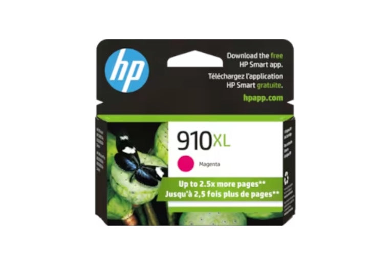 HP 910XL High Yield Magenta Original Ink Cartridge, 3YL63AN#140