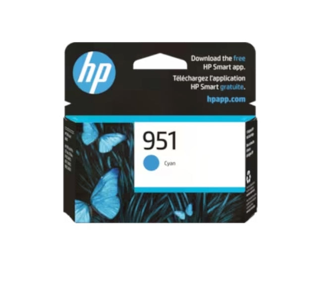 HP 951 Cyan Original Ink Cartridge, CN050AN#140