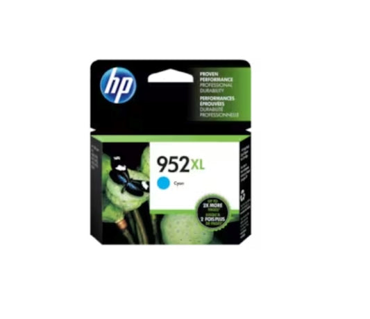 HP 952XL High Yield Cyan Original Ink Cartridge, L0S61AN#140